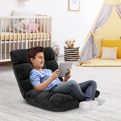 Pliable Chaise de Méditation Canapé-Lit avec 14 Positions Réglables - Dimensions 54,5 x 54,5 x 56 cm - Disponible en 12 Couleurs