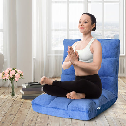 Pliable Chaise de Méditation Canapé-Lit avec 14 Positions Réglables - Dimensions 54,5 x 54,5 x 56 cm - Disponible en 12 Couleurs