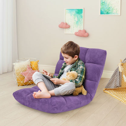 Pliable Chaise de Méditation Canapé-Lit avec 14 Positions Réglables - Dimensions 54,5 x 54,5 x 56 cm - Disponible en 12 Couleurs