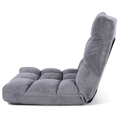 Pliable Chaise de Méditation Canapé-Lit avec 14 Positions Réglables - Dimensions 54,5 x 54,5 x 56 cm - Disponible en 12 Couleurs