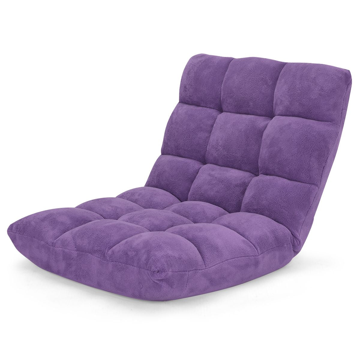 Pliable Chaise de Méditation Canapé-Lit avec 14 Positions Réglables - Dimensions 54,5 x 54,5 x 56 cm - Disponible en 12 Couleurs