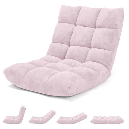 Pliable Chaise de Méditation Canapé-Lit avec 14 Positions Réglables - Dimensions 54,5 x 54,5 x 56 cm - Disponible en 12 Couleurs