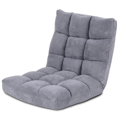 Pliable Chaise de Méditation Canapé-Lit avec 14 Positions Réglables - Dimensions 54,5 x 54,5 x 56 cm - Disponible en 12 Couleurs