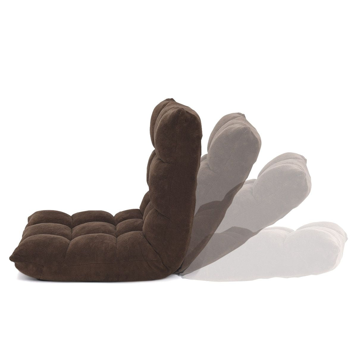 Pliable Chaise de Méditation Canapé-Lit avec 14 Positions Réglables - Dimensions 54,5 x 54,5 x 56 cm - Disponible en 12 Couleurs