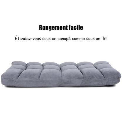 Pliable Chaise de Méditation Canapé-Lit avec 14 Positions Réglables - Dimensions 54,5 x 54,5 x 56 cm - Disponible en 12 Couleurs