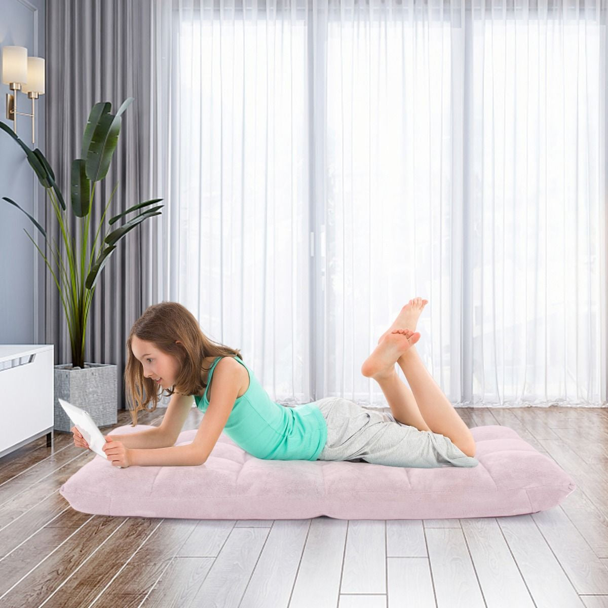 Pliable Chaise de Méditation Canapé-Lit avec 14 Positions Réglables - Dimensions 54,5 x 54,5 x 56 cm - Disponible en 12 Couleurs