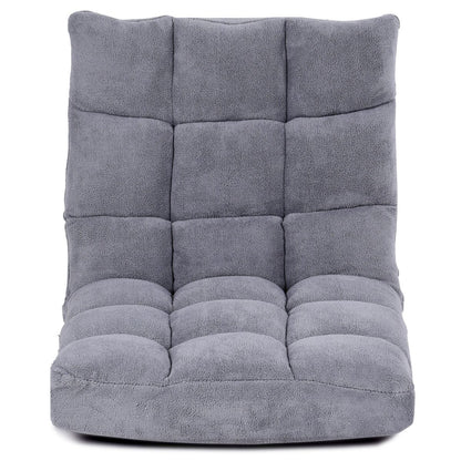 Pliable Chaise de Méditation Canapé-Lit avec 14 Positions Réglables - Dimensions 54,5 x 54,5 x 56 cm - Disponible en 12 Couleurs