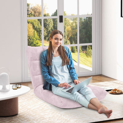 Pliable Chaise de Méditation Canapé-Lit avec 14 Positions Réglables - Dimensions 54,5 x 54,5 x 56 cm - Disponible en 12 Couleurs