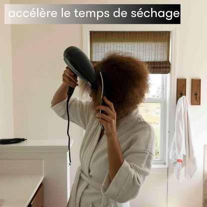 Brosse Démêlante pour Cheveux Bouclés - Noir