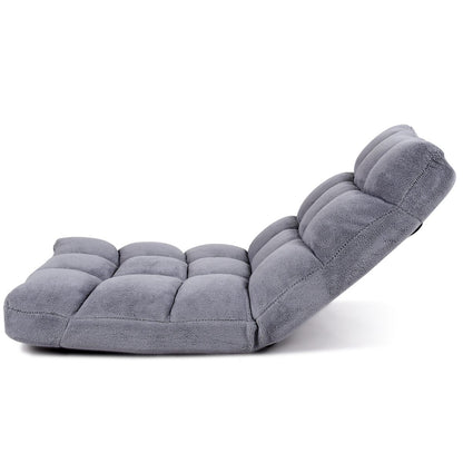 Pliable Chaise de Méditation Canapé-Lit avec 14 Positions Réglables - Dimensions 54,5 x 54,5 x 56 cm - Disponible en 12 Couleurs
