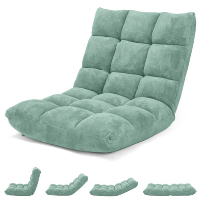 Pliable Chaise de Méditation Canapé-Lit avec 14 Positions Réglables - Dimensions 54,5 x 54,5 x 56 cm - Disponible en 12 Couleurs