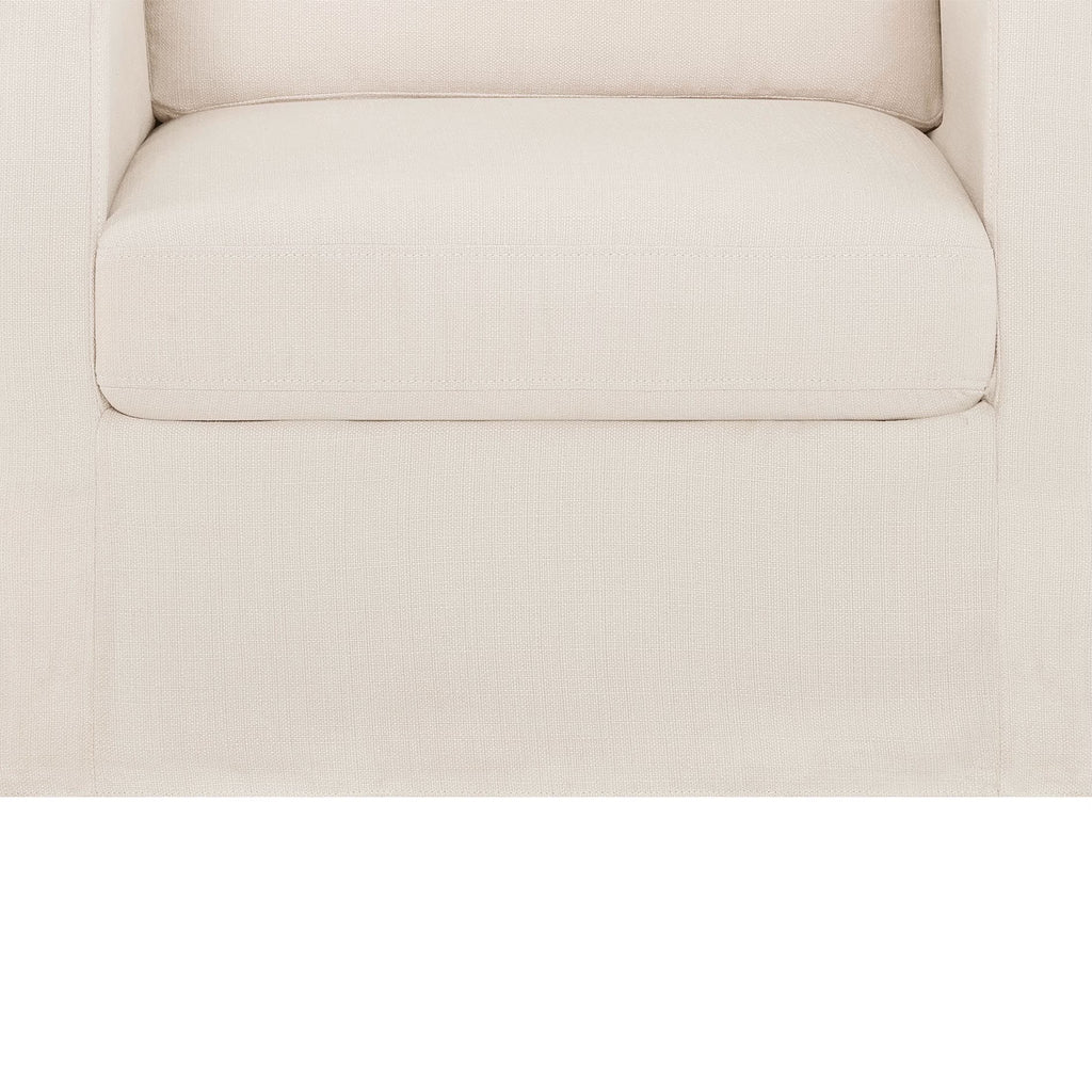 Waylen Swivel Accent Chair, by Dave & Jenny Marrs, Cream
