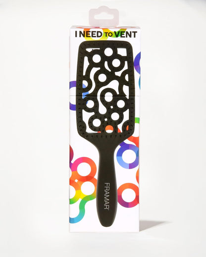 Brosse Démêlante pour Cheveux Bouclés - Noir