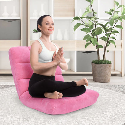 Pliable Chaise de Méditation Canapé-Lit avec 14 Positions Réglables - Dimensions 54,5 x 54,5 x 56 cm - Disponible en 12 Couleurs
