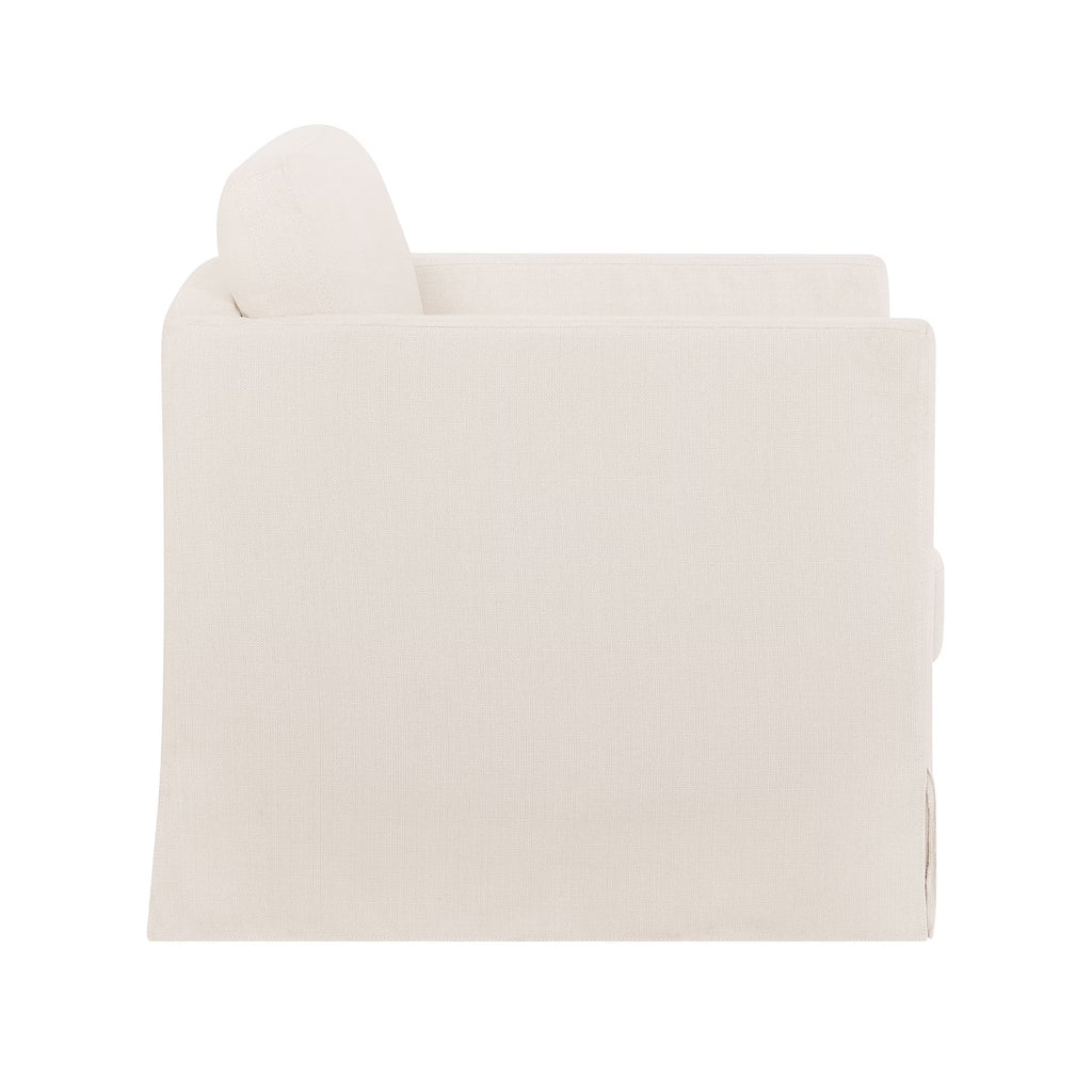Waylen Swivel Accent Chair, by Dave & Jenny Marrs, Cream