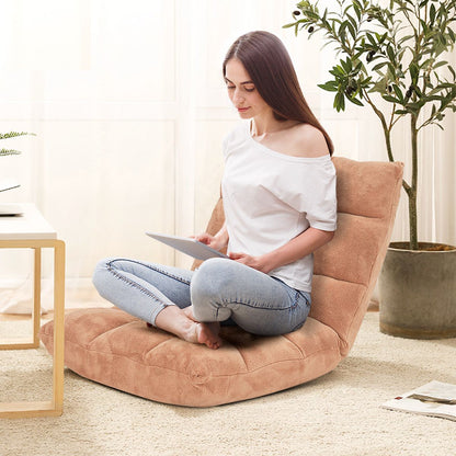 Pliable Chaise de Méditation Canapé-Lit avec 14 Positions Réglables - Dimensions 54,5 x 54,5 x 56 cm - Disponible en 12 Couleurs